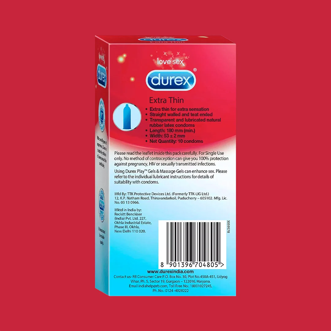 Durex Extra Thin - 10 Condoms