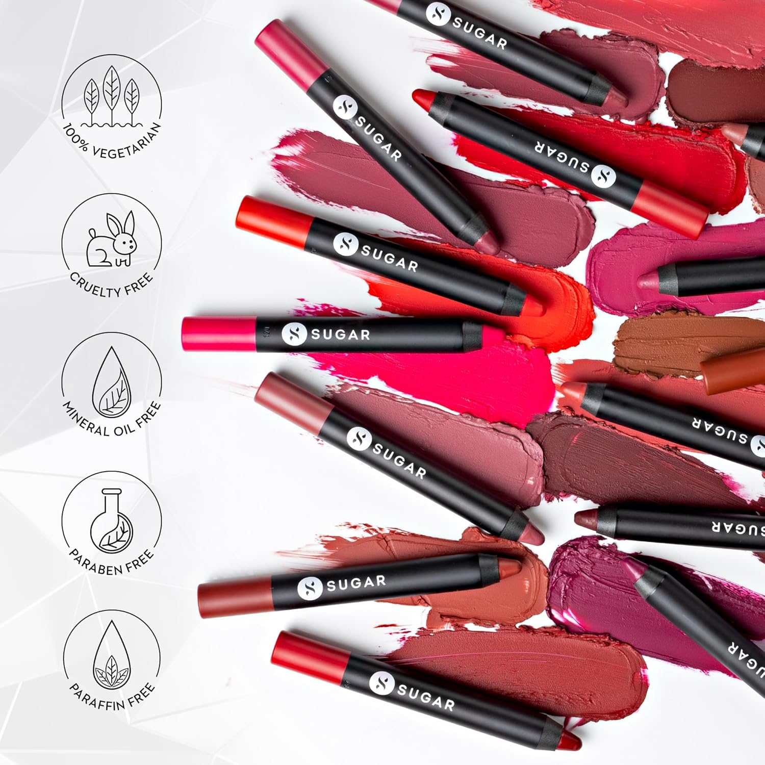 SUGAR Cosmetics Matte as Hell Crayon Lipsticks for Women | Lasts Up To 8+ Hours | Lip Crayon with Sharpener | 2.8gm - 24 Rachel Berry
