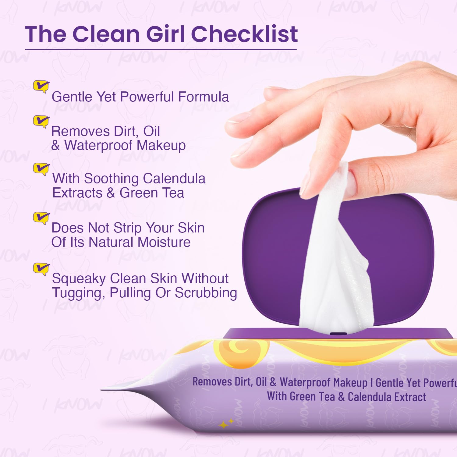 Swiss Beauty Craze Monica Clean Makeup Remover Wipes | Clean & Fresh | Zero Makeup Residue | Soft & Hydrating | 30 Pieces | Easy To Use