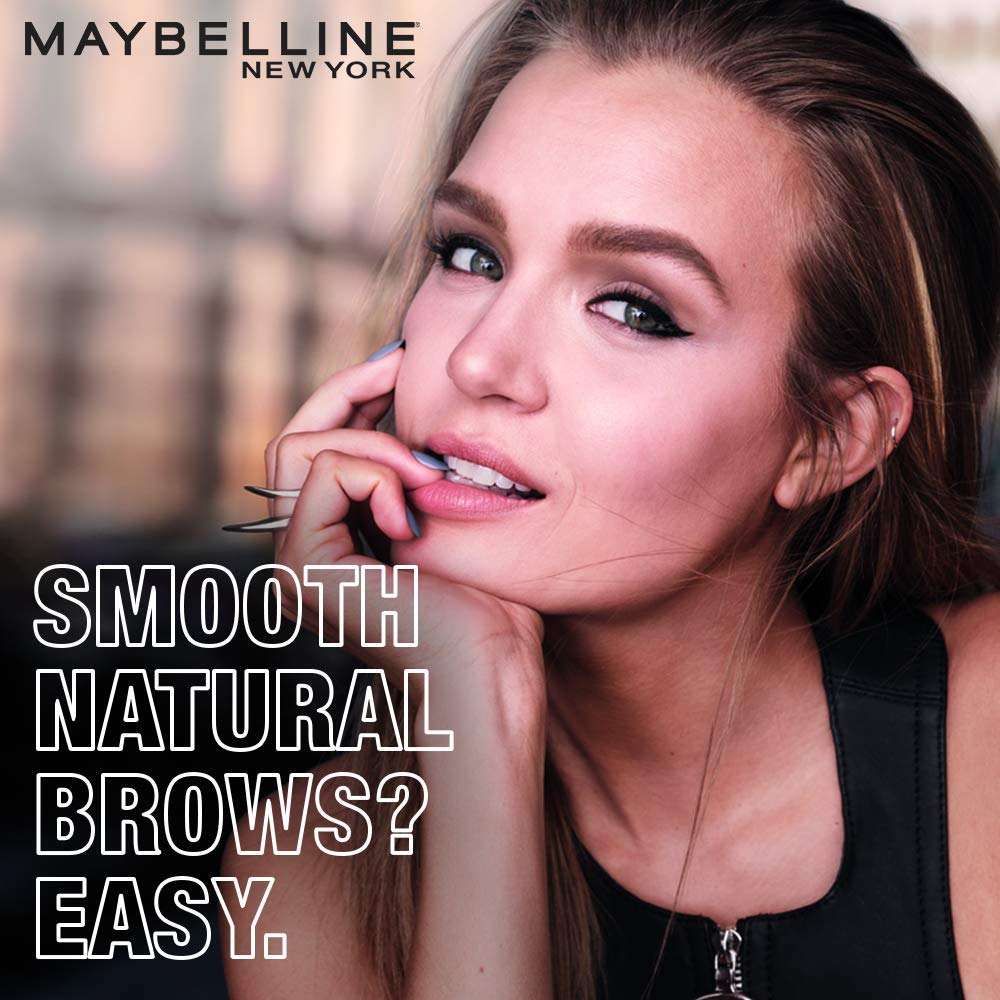 Maybelline New York Brow Pencil, With Spoolie, Long-lasting and Natural-looking Results,Natural Brown, 0.16 g