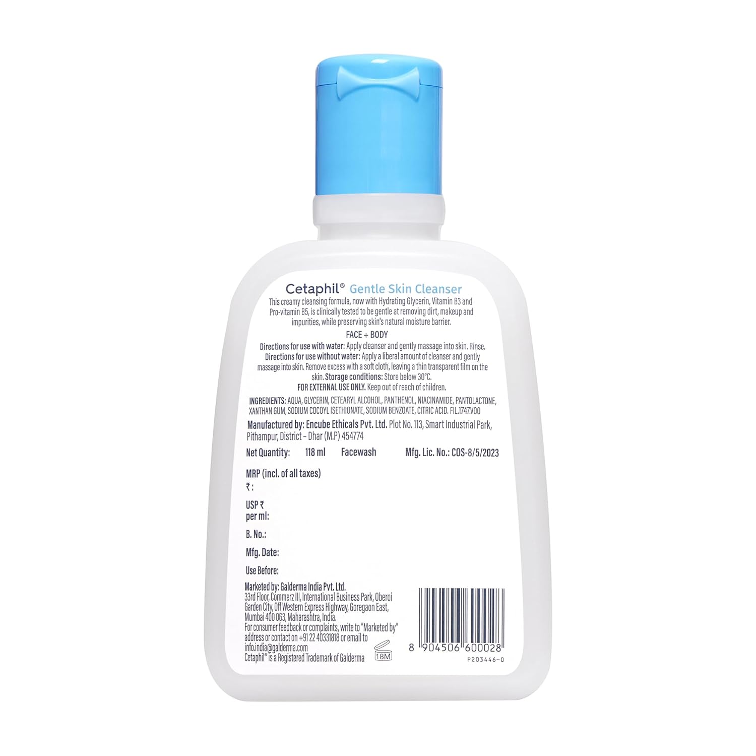 Cetaphil Gentle Skin Cleanser & Sun SPF 30 Light Gel Combo - 118ml+ 100ml