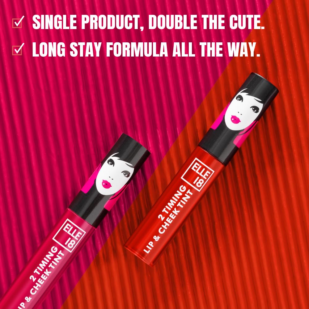 Elle18 2Timing Lip& Cheek Tint CandyFloss 4ml