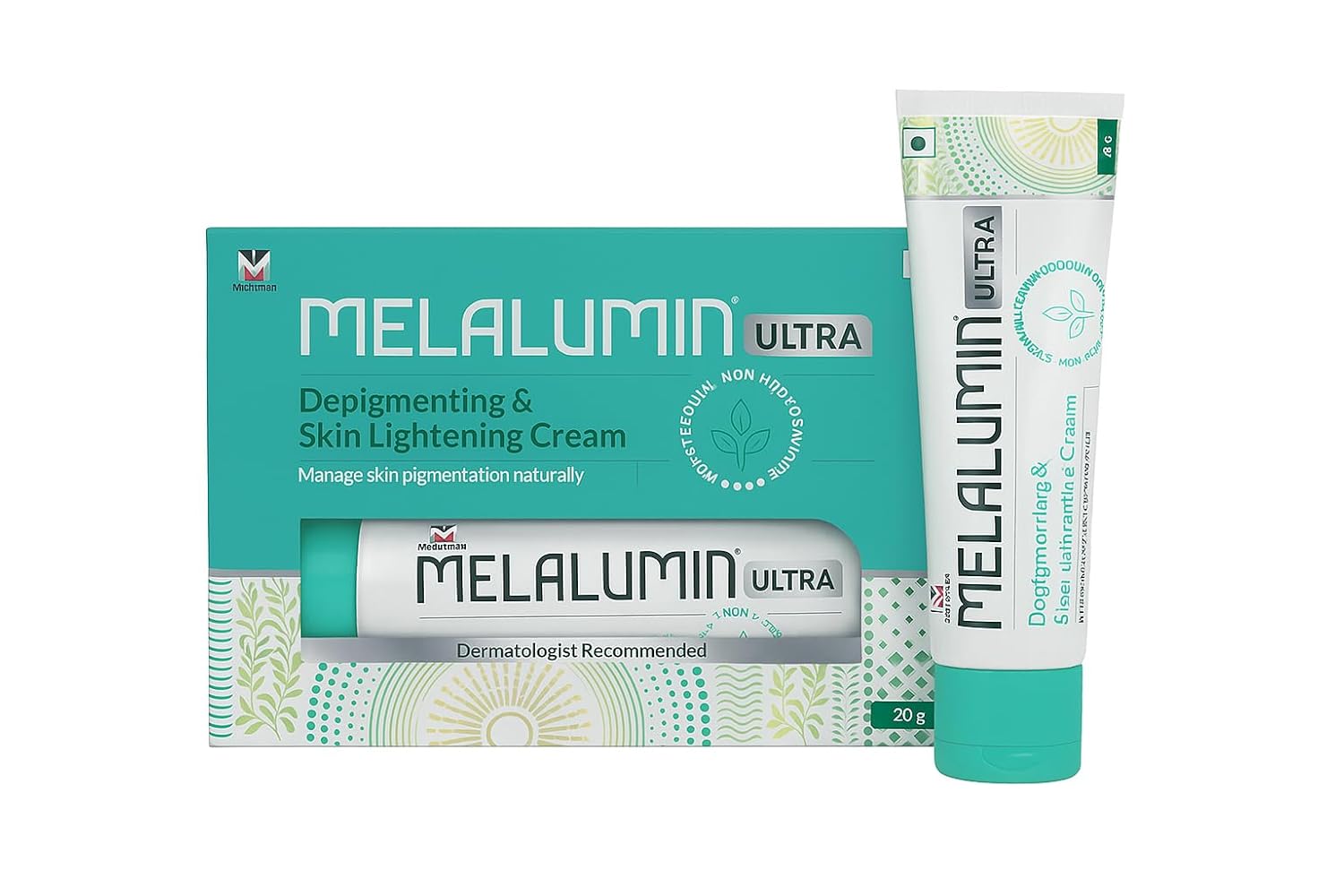 Melalumn Ultra Advanced Depigmenting - Fastest Skin Lightening cream and Radiance-Enhancing Cream with Niacinamide, Glycolic Acid, Kojic Acid, and Arbutin for Hyperpigmentation Treatment and Even Skin Tone, 20g