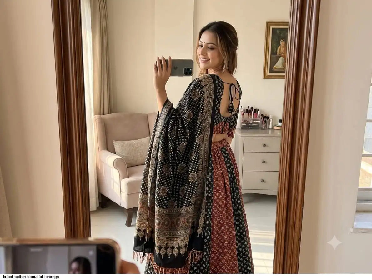 LATEST COTTON BEAUTIFUL LEHENGA