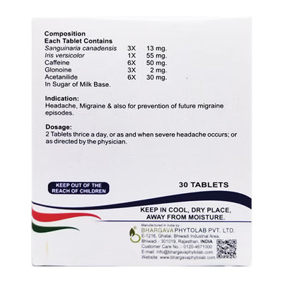 Dr. Bhargava Migin Tablets (30tab)