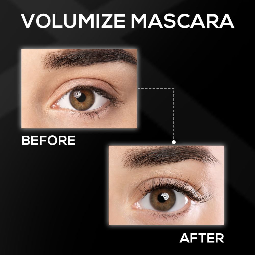 RENEE Volumax Mascara Black 10ml | Quick Dry, Waterproof, Long Lasting Weightless Formula | Volumizes, Lengthens & Conditions the Lashes With Intense Color | 360 - Degree