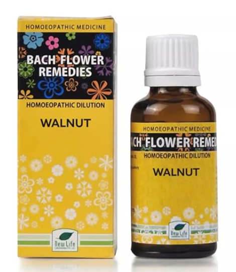 New Life Bach Flower Walnut (30ml) For emotional stability, stress reliever, rational thinking, healthy change