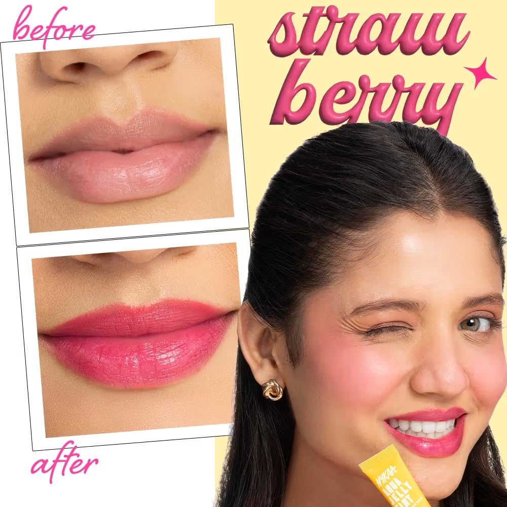 Nykaa Cosmetics Aqua Jelly Lip & Cheek Multi-use Water Tint - Strawberry (10ml)