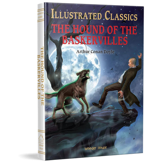 The Hound of the Baskervilles: Illustrated Abridged Children Classics English Novel With Review Questions (Hardback) Book