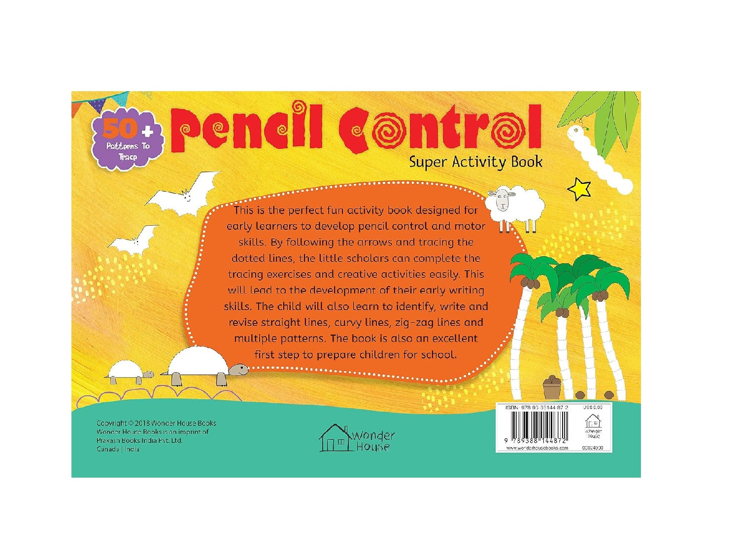 Pencil Control Super Activity Book for Kids – Practice Lines, Curves, Shapes & Patterns | Hardcover – Coloring Book