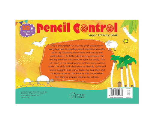 Pencil Control Super Activity Book for Kids – Practice Lines, Curves, Shapes & Patterns | Hardcover – Coloring Book