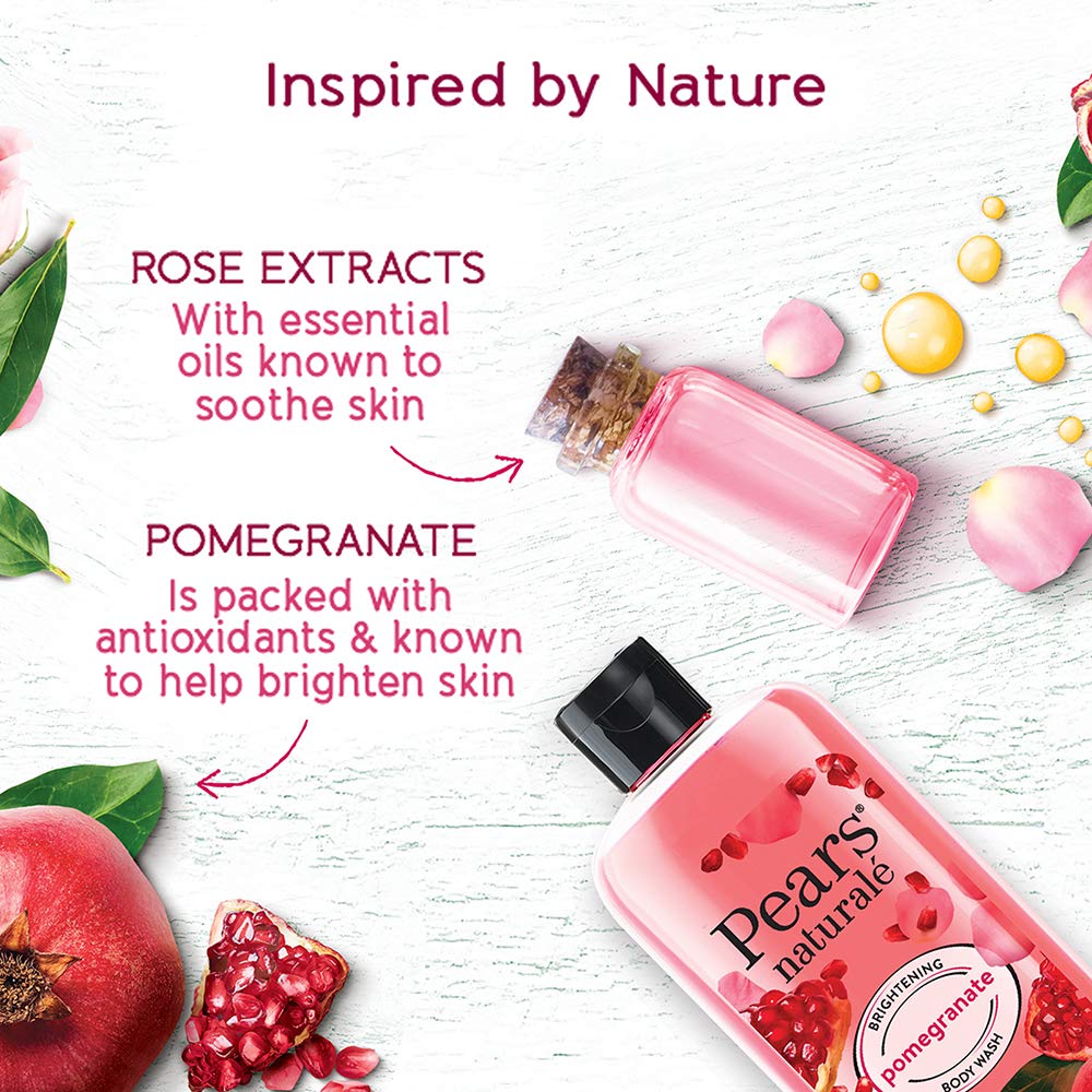 Pears Naturale Brightening Pomegranate & Nourishing Coconut Water Body Wash Combo - Combo