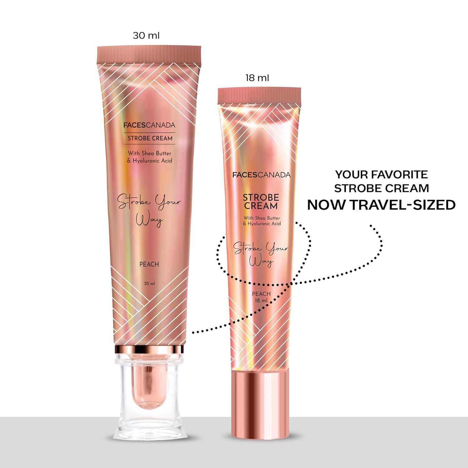 FACES CANADA Strobe Cream Mini- Peach, 18ml
