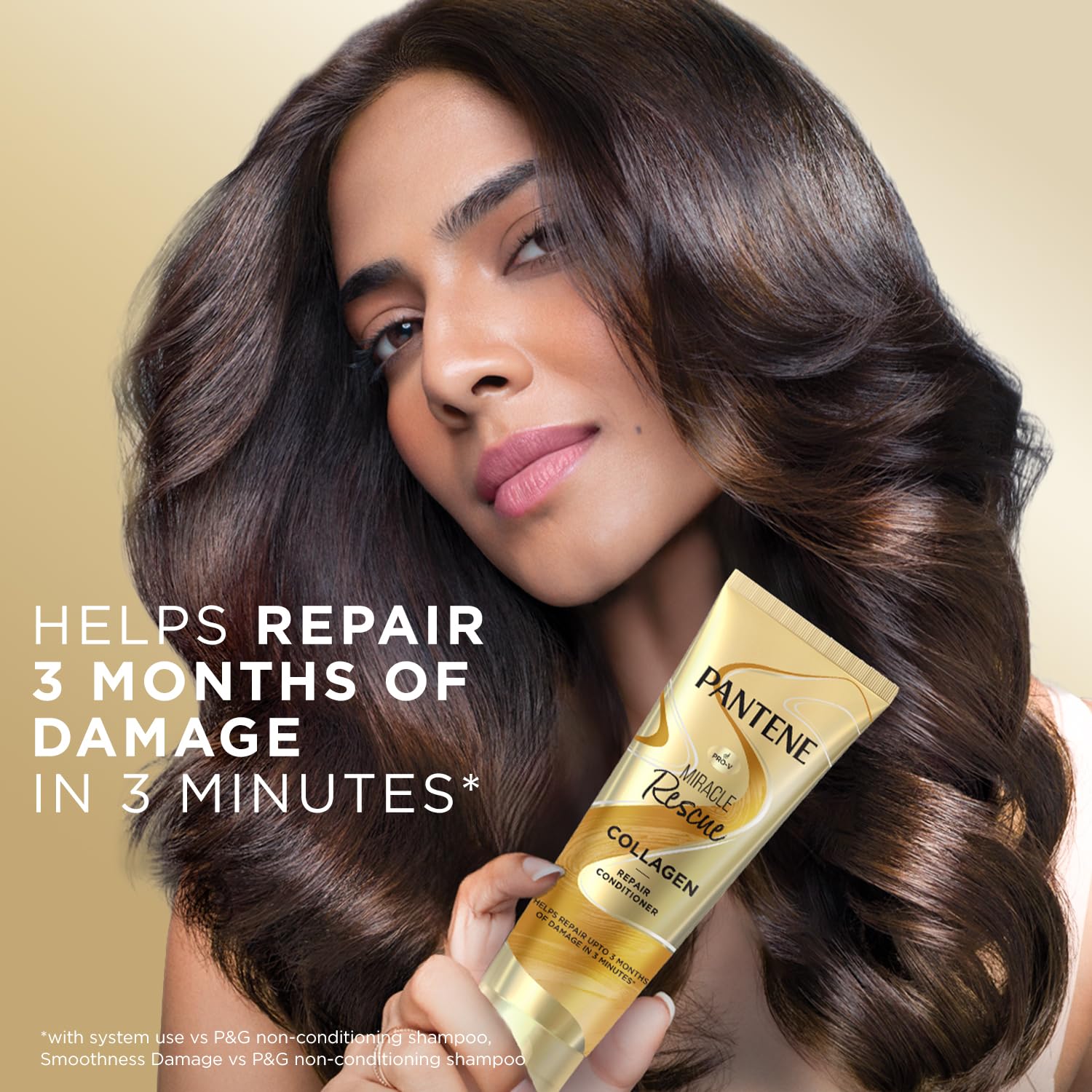 Pantene Miracle Rescue Collagen Conditioner|Damage Repair Conditioner Infused with Pro-V and Collagen for Frizzy, Dry and Damaged Hair|Helps Repairs 3 Months of Damage in 3 Minutes|200ml, 1 Count