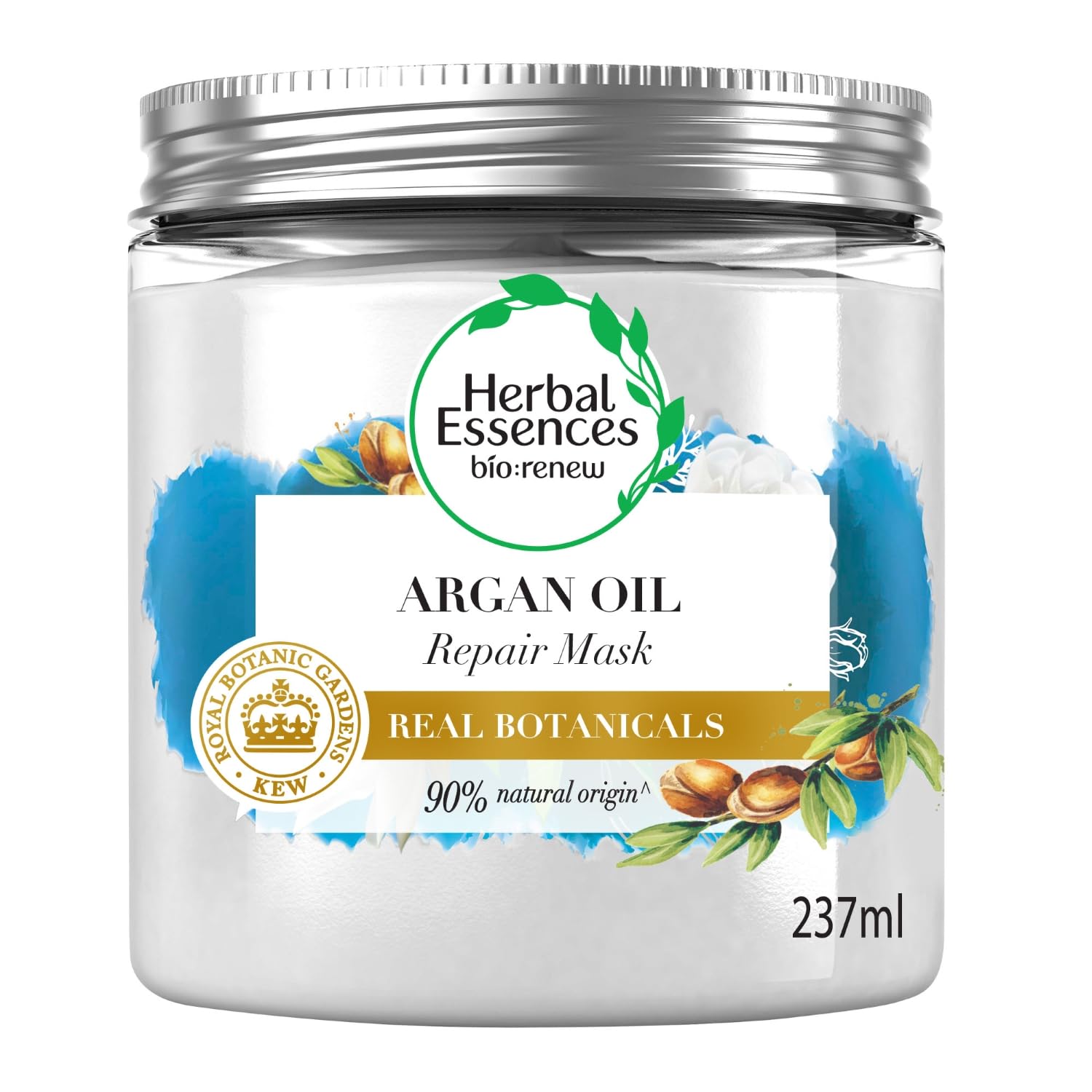 Herbal Essences bio:renew Argan Oil of Morocco SHAMPOO, 400ml, No Parabens No Colourants and Herbal Essences, Argan Oil Hair Mask, 237ml