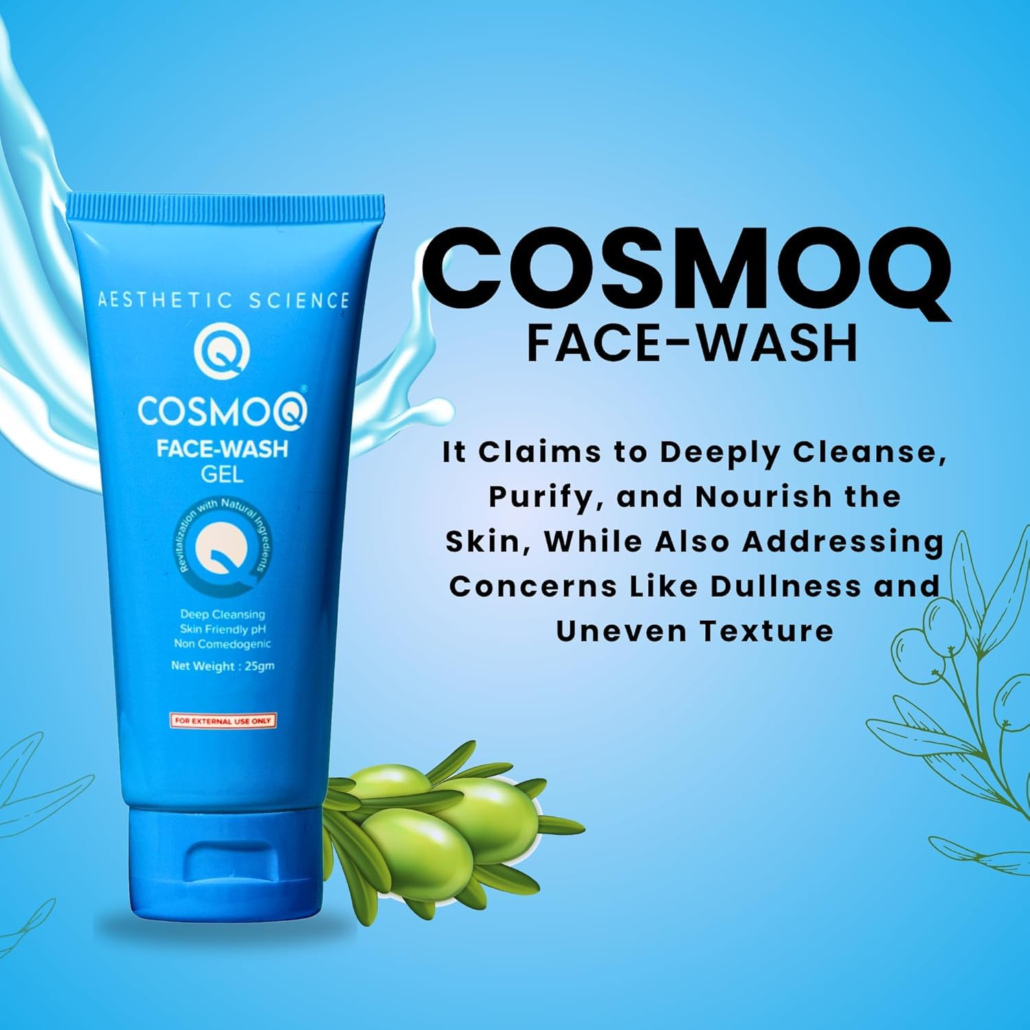 CosmoQ Face Wash Gel-100 ml