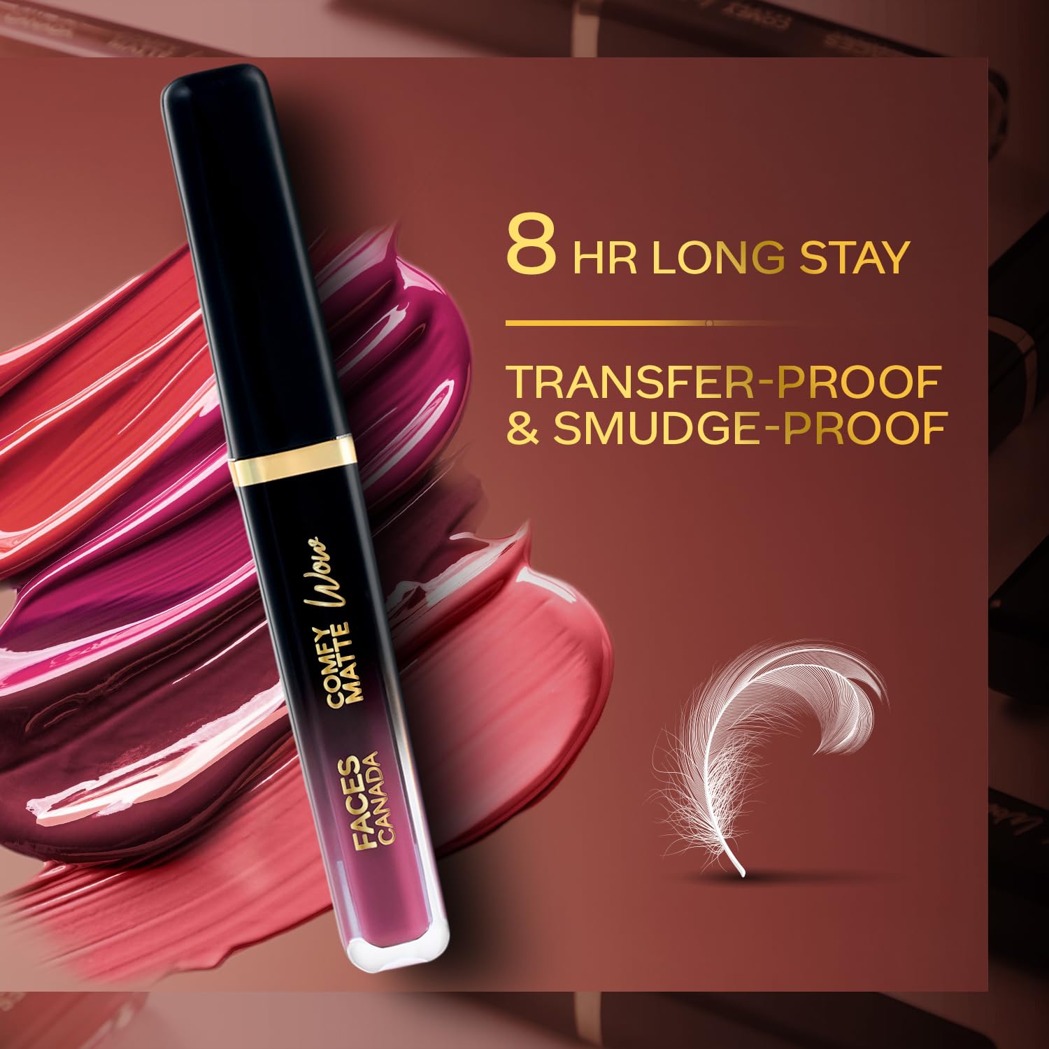 FACES CANADA Comfy Matte Wow Liquid Lipstick - Orchid Opulence 10 (Plum) 3.8ml