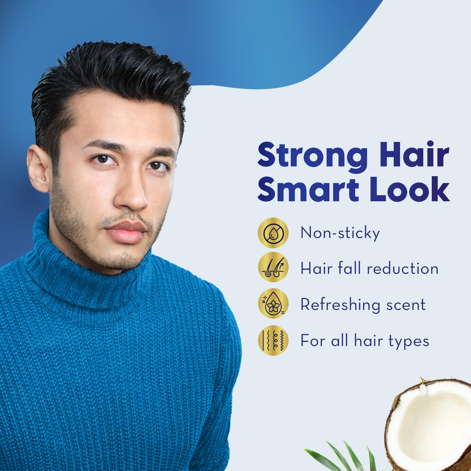Parachute Advansed Parachute Hair Cream For Men, Anti Hairfall |Hair Cream After Shower |Non Sticky Oil Replacement Hair Cream, 100g (Pack of 3)