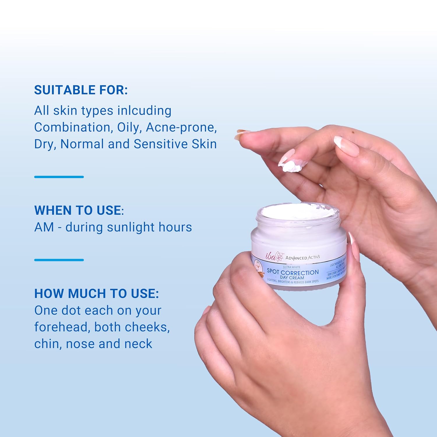 Iba Advanced Activs Ultra White Spot Correction Day Cream, 50g
