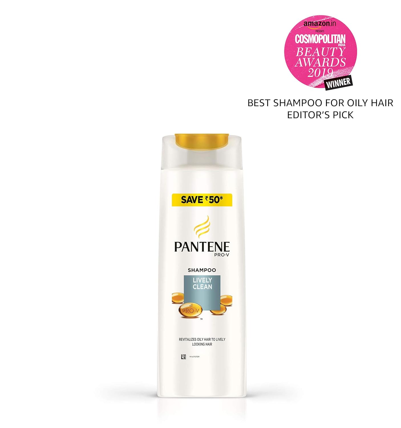 Pantene Lively Clean Shampoo 400ml For Fresh Vibrant Hair