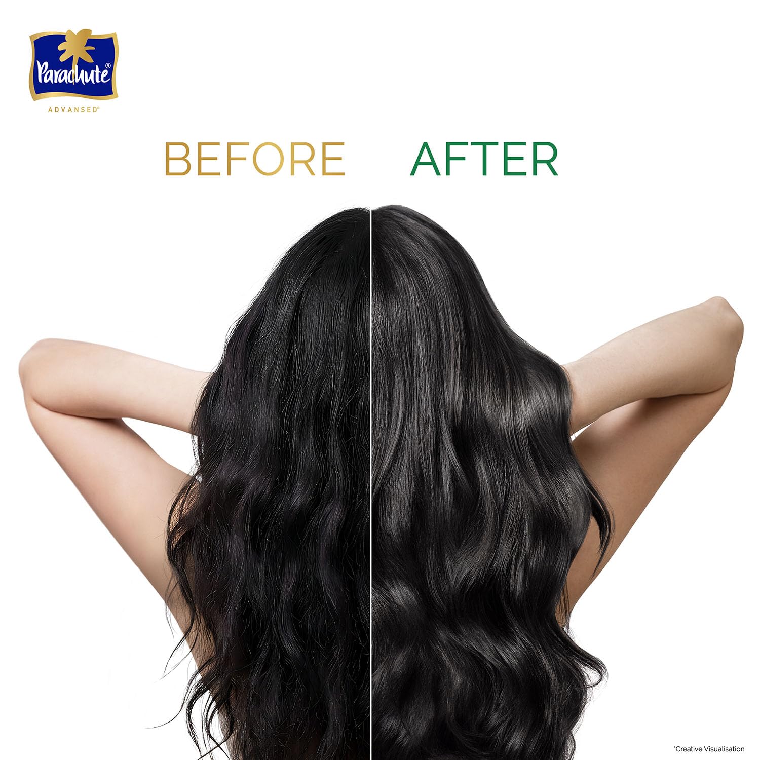 Parachute Advansed Protein Shampoo | with Coconut Milk and Aloe Vera | For up to 100% Damage Repair & up to 3X Softer Hair | Protein Lock Technology | Paraben-Free | For Men & Women | 340ml