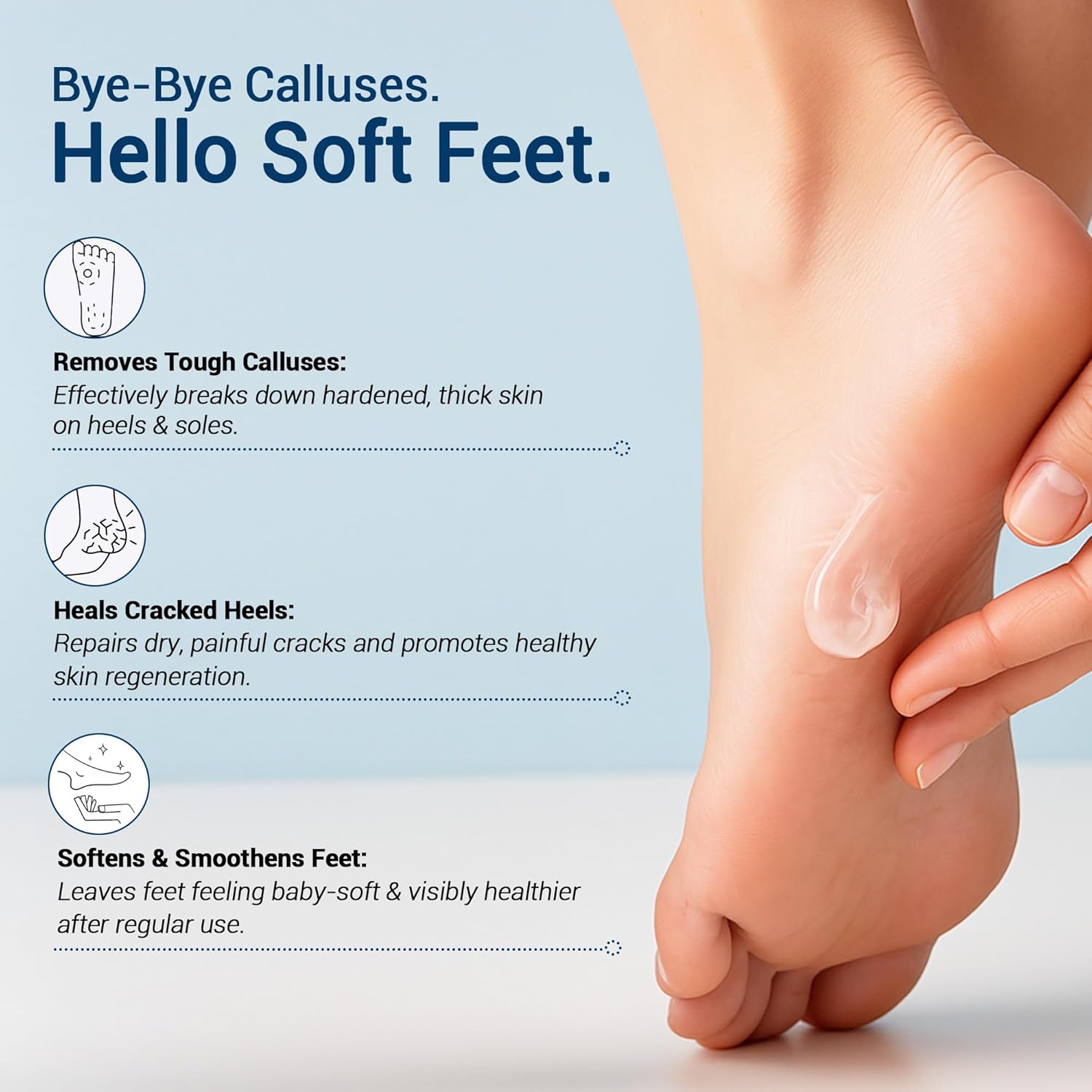 Dr Foot | Callus Remover for Feet | Callus Remover Gel | Feet Dead Skin Remover | Foot Cream for Cracked Heels | Foot Cleaner for Dead Skin | With Urea, Coconut Oil & Aloe Vera | For Men & Women