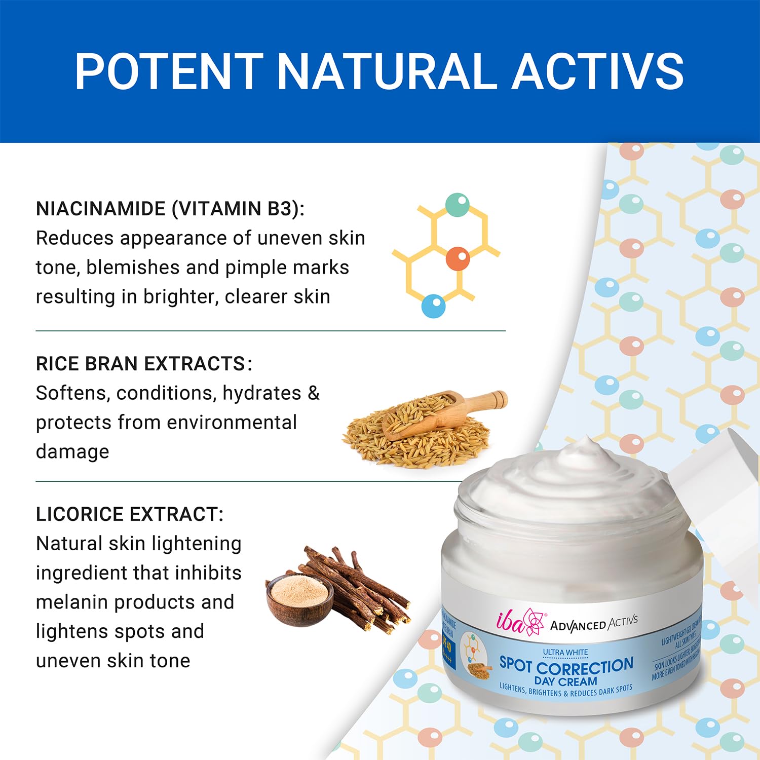 Iba Advanced Activs Ultra White Spot Correction Day Cream, 50g