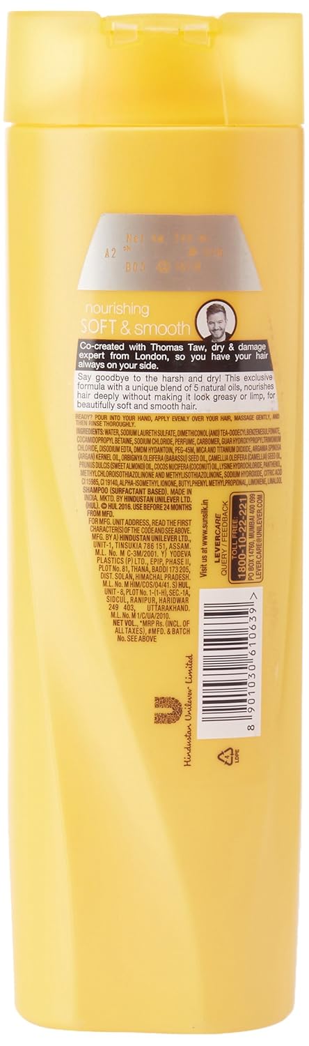 Sunsilk Nourishing Soft and Smooth Shampoo, 340ml