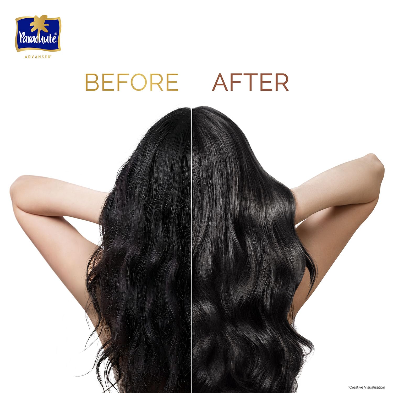 Parachute Advansed Protein Shampoo with Coconut Milk & Shikakai | Up to 96% Hair Fall Reduction & up to 23X Hair Fall Control | Protein Lock Technology | Paraben free | For Men & Women | 80ml