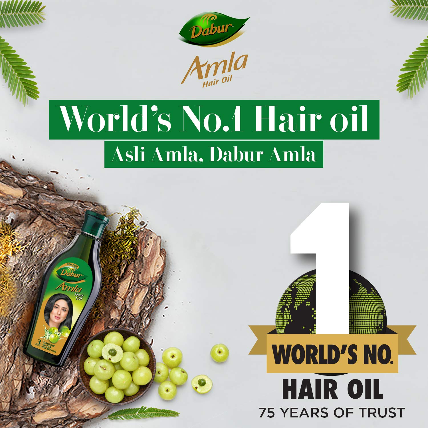 Dabur Amla Hair Oil - for Strong , Long and Thick Hair - 90ml