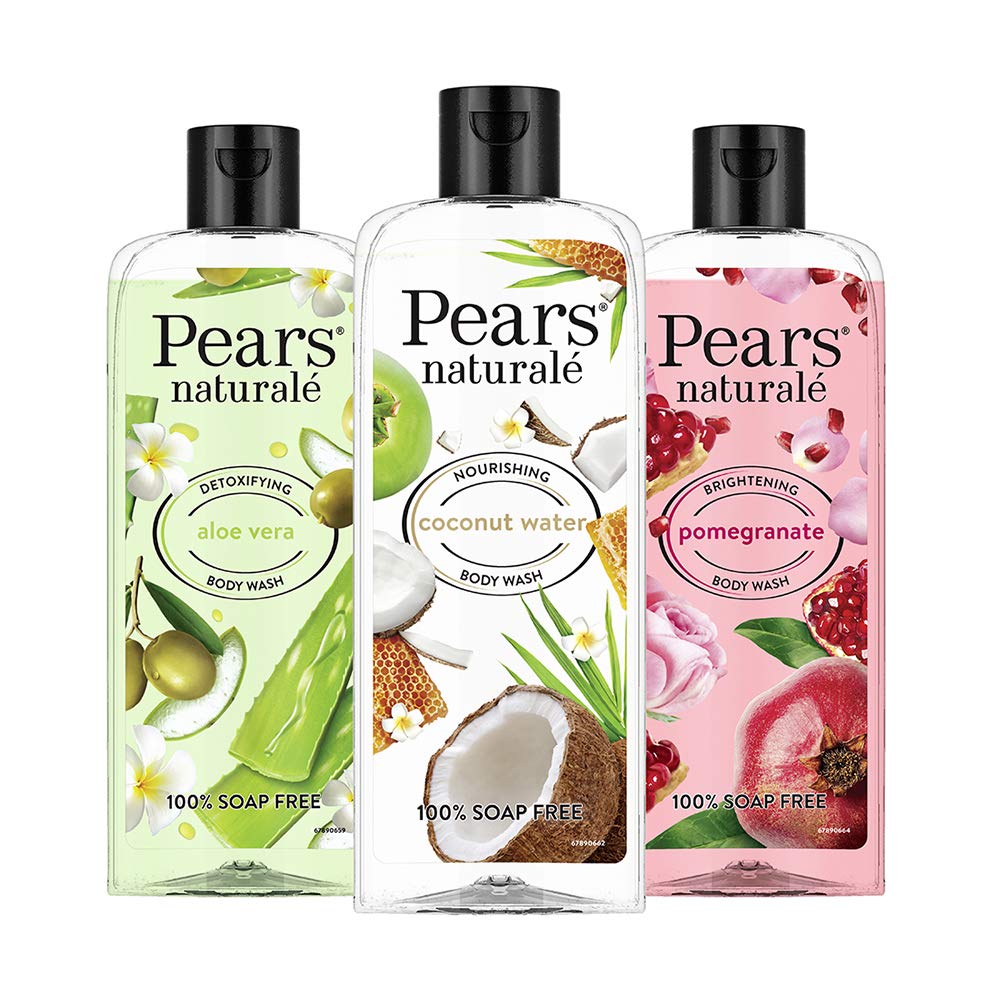 Pears Naturale Brightening Pomegranate & Nourishing Coconut Water Body Wash Combo - Combo