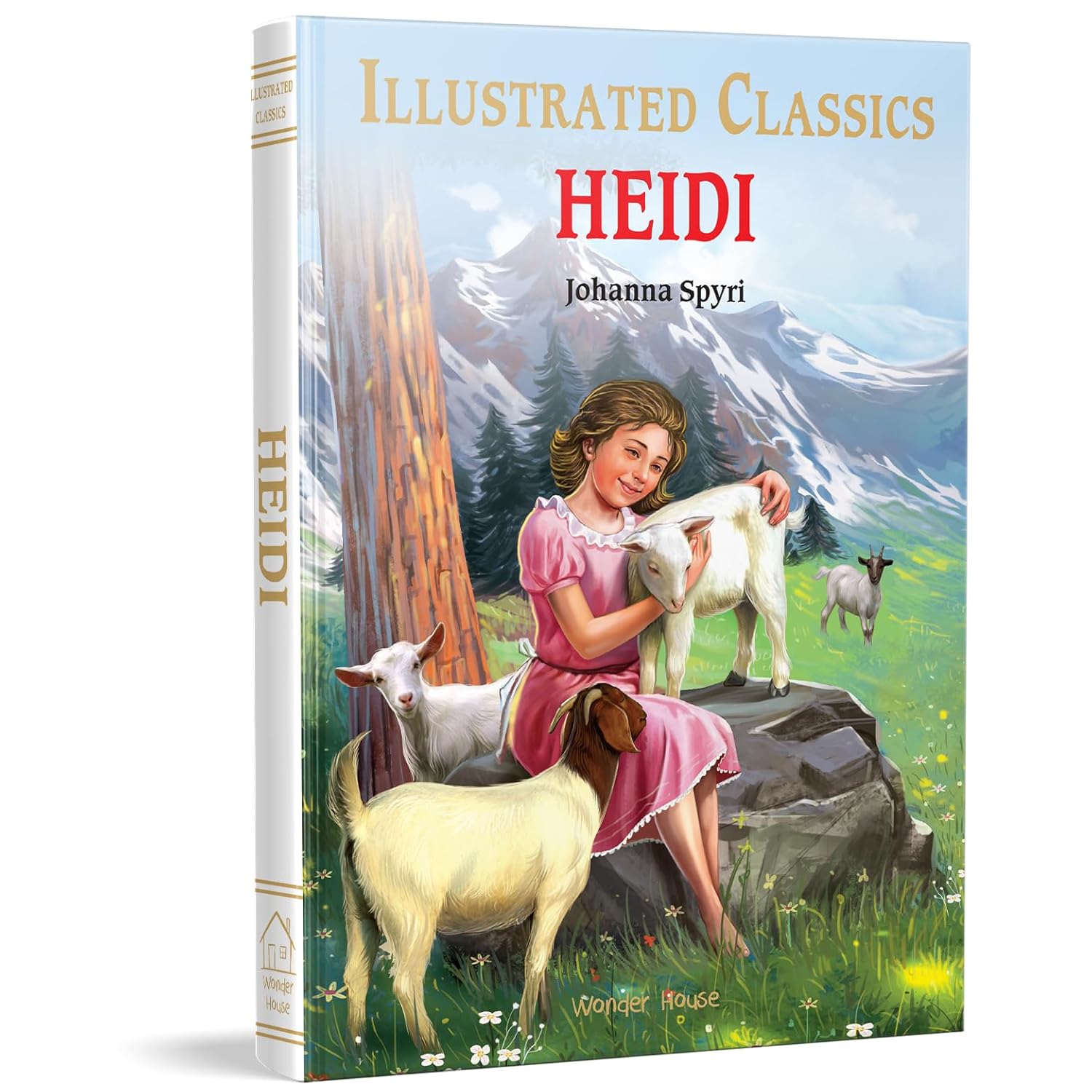 Heidi : Illustrated Abridged Children Classics English Novel with Review Questions Hardcover Book