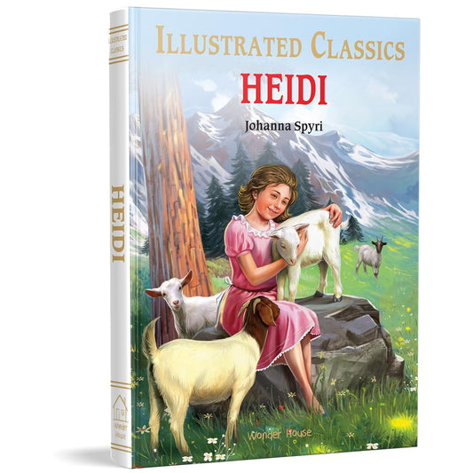 Heidi : Illustrated Abridged Children Classics English Novel with Review Questions Hardcover Book