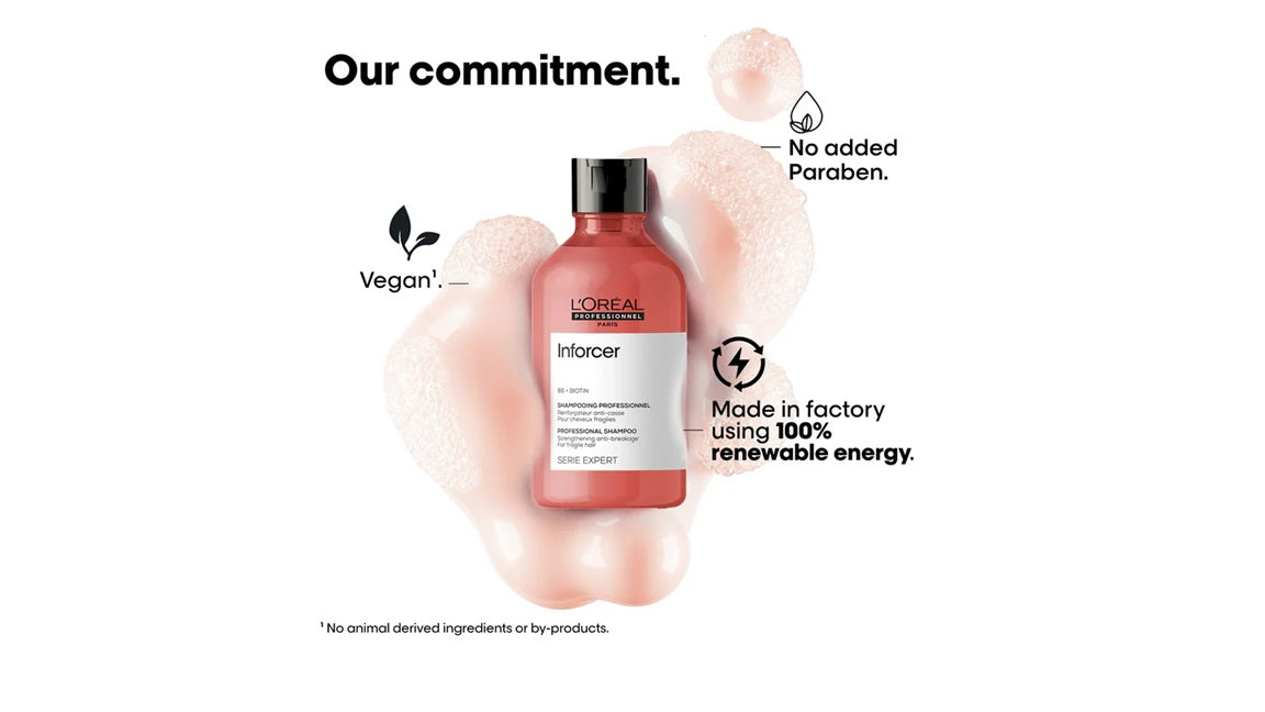 LOreal Professionnel Inforcer Shampoo For Reduced Hair Breakage With Biotin & Vitamin B6 300 ml
