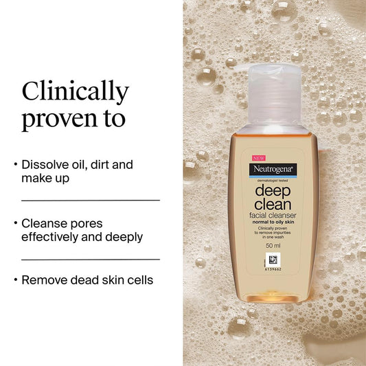 Neutrogena Deep Clean Facial Cleanser, 50ml