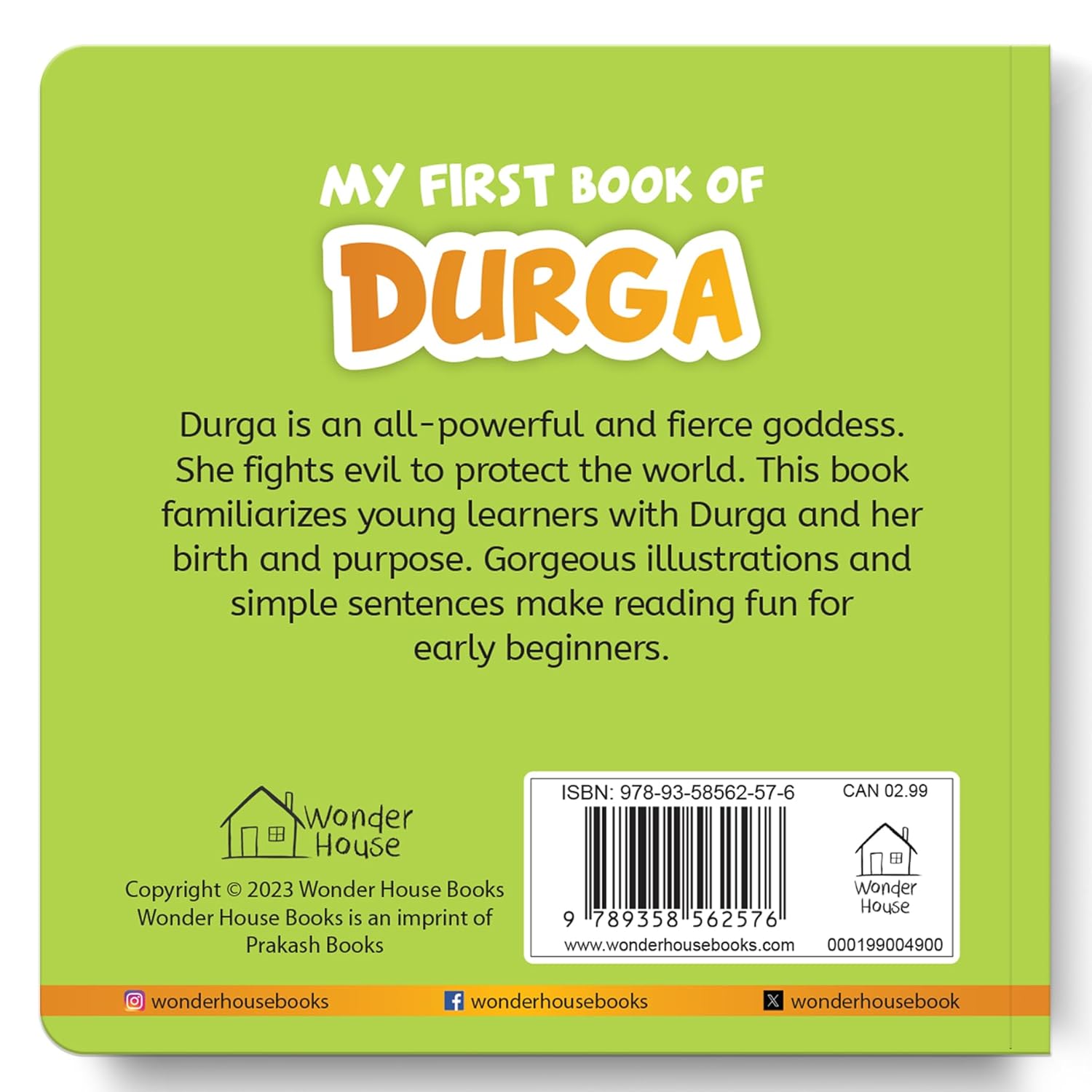 My First Book of Durga – Illustrated Board Book for Kids: Discover the Strength, Stories & Symbols of Goddess Durga
