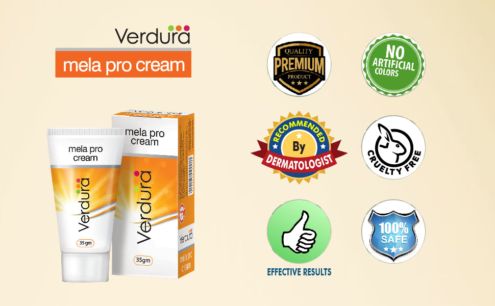 Dr JRK’s Verdura Mela Pro Cream (35 gm) For protection to the skin from U.V rays, vitiligo treatment