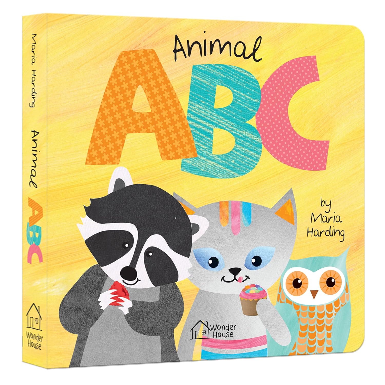 Animal ABC – Board Book for Kids: Playful Animals Teach A to Z with Bright Illustrations & Fun Rhymes | Hardcover