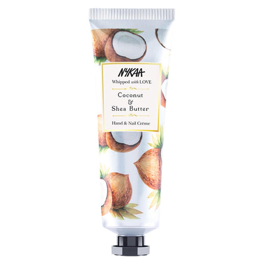 Nykaa Naturals Coconut & Shea Butter Hand & Nail Creme, 30ml| With Avocado, Almond Oil, Jojoba Oil & Hyaluronic Acid|