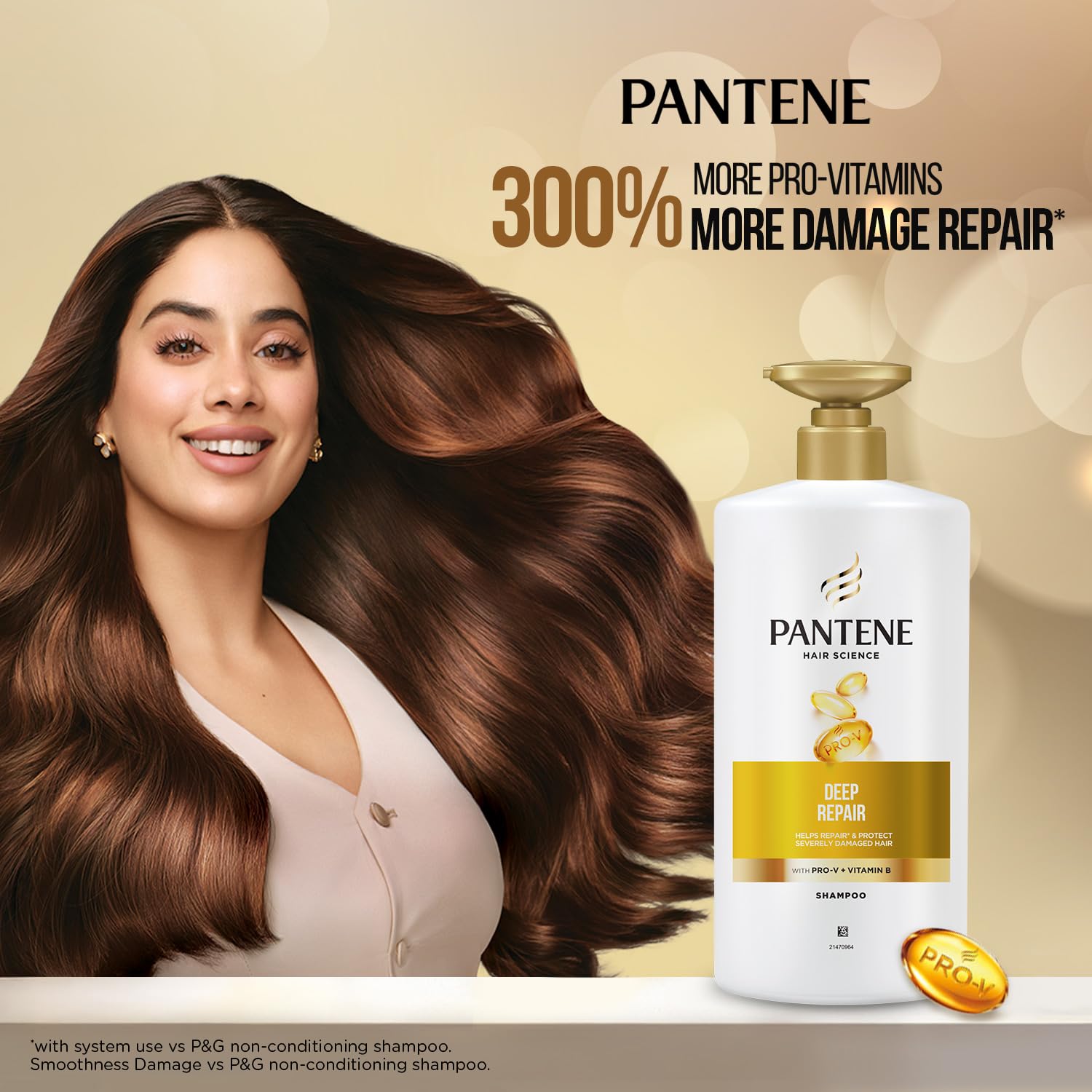 Pantene Hair Science Deep Repair Shampoo 650ml For Damaged Hair