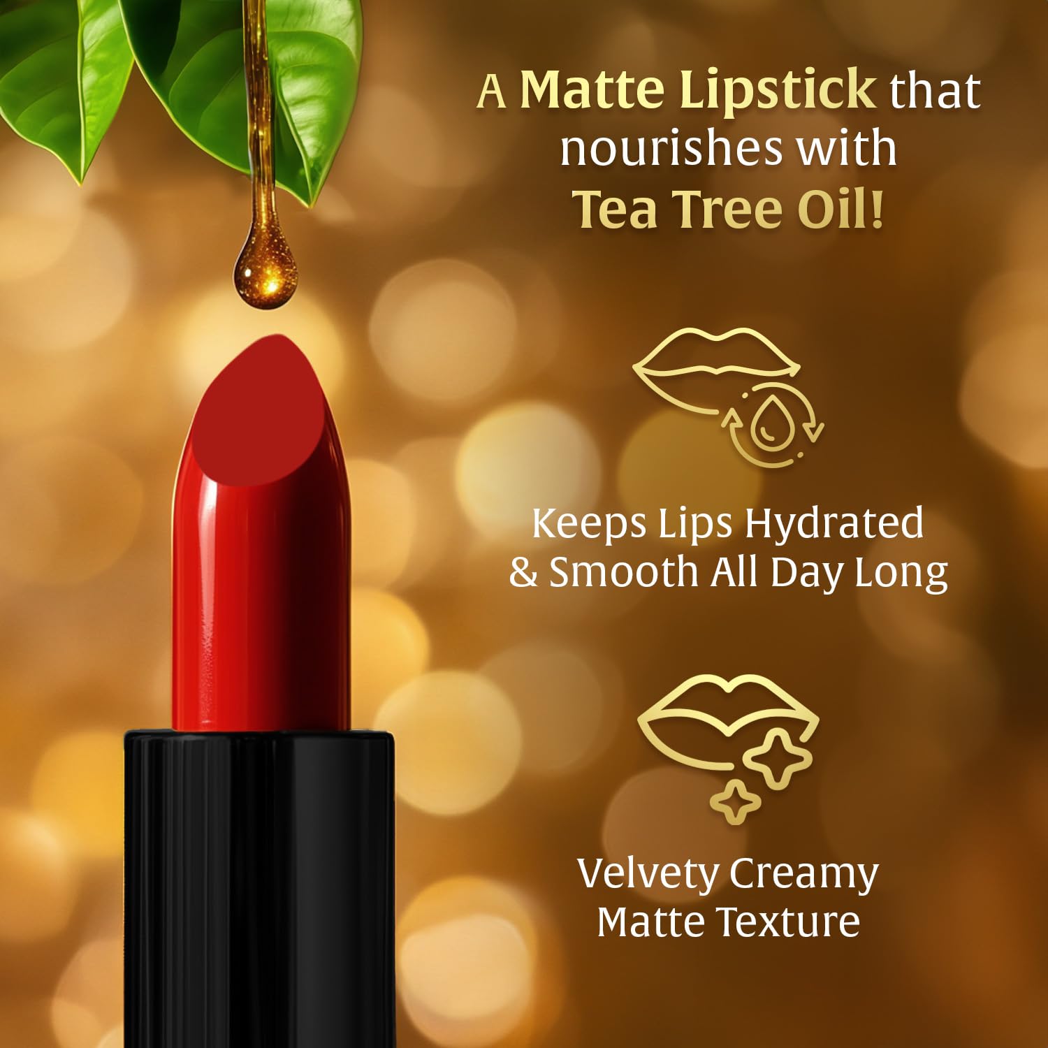 FACES CANADA Comfy Matte Wow Bullet Lipstick - Butterscotch Bliss (Nude) 4.2g | Smooth Matte Finish | Highly Pigmented | Long Lasting | Super Hydrating | Glides Effortlessly | One Swipe Application | Non Drying | No Cracking