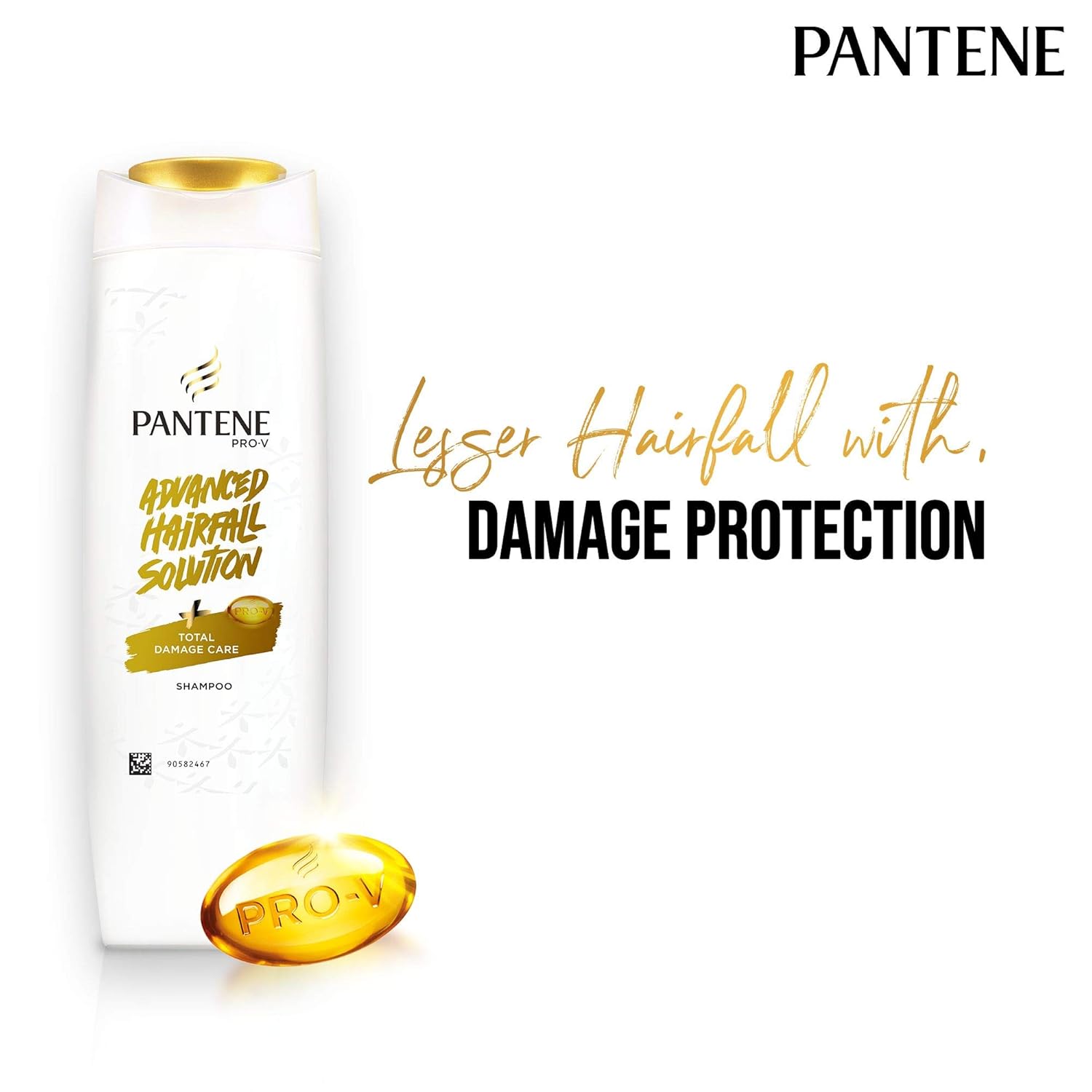 Pantene Advanced Hairfall Solution, Anti-Hairfall Total Damage Care Shampoo for Women, 180ML
