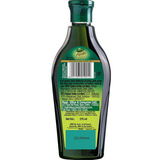Dabur Amla Hair Oil - for Strong , Long and Thick Hair 275ml