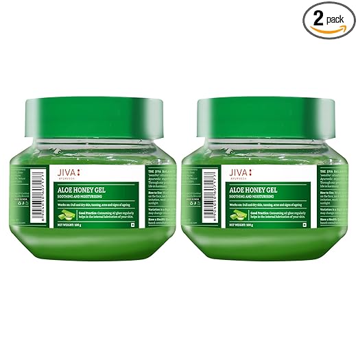 Jiva Aloe Honey Gel 100gm | 100% Ayurvedic Formulation | Moisturizes & Soothes Dull Skin