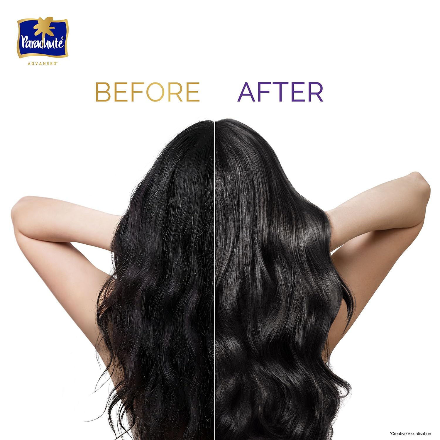 Parachute Advansed Protein Shampoo with Coconut Milk & Rosemary | Up to 96% Hair Fall Reduction & up to 23X Hair Fall Control | Protein Lock Technology | Paraben free | For Men & Women | 80ml