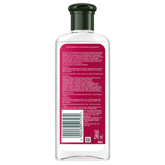 Herbal Essences White Strawberry & Sweet Mint SHAMPOO- For Cleansing and Volume 240 ml