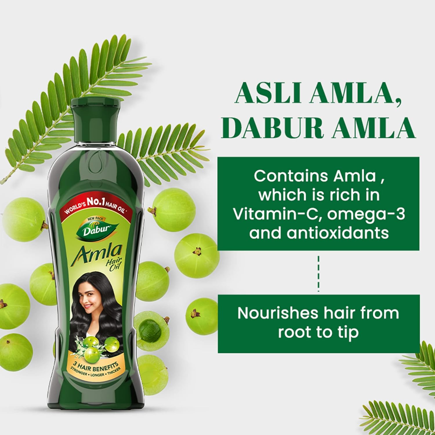 Dabur Amla Hair Oil - for Strong , Long and Thick Hair 275ml