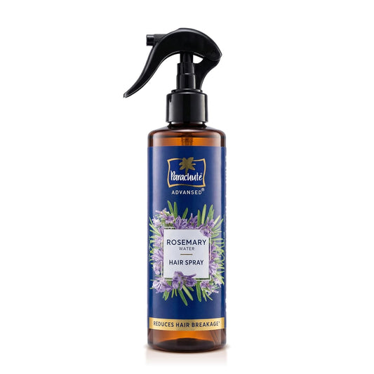 Parachute Advansed Rosemary Water Hair Spray | 100ml | Reduces Hair Breakage* | Non‑Sticky Formula | Natural Shine | Scalp‑Soothing