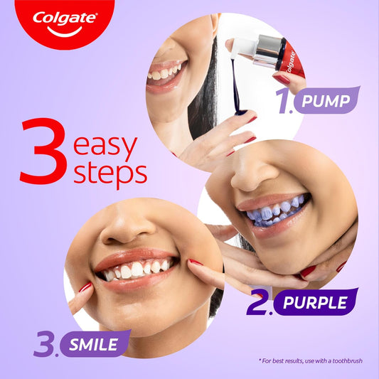 Colgate Visible White Purple Toothpaste (100g+20g)