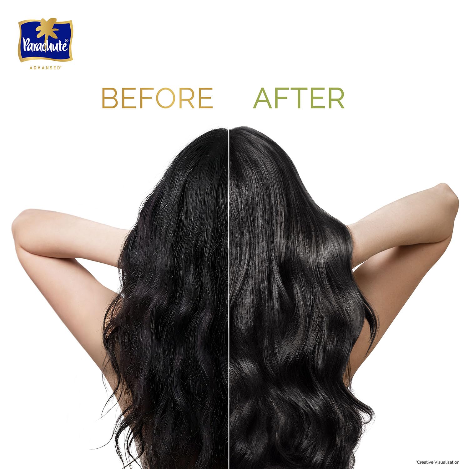 Parachute Advansed Protein Shampoo with Coconut Milk & Amla | Up to 48 hr Shine | Ultra Shine | Protein Lock Technology | Paraben free | For Men & Women | 650ml